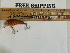 Vintage BAGLEY KILLER B 2 All Brass Square Lip CRANKBAIT FISHING LURE TACKLE