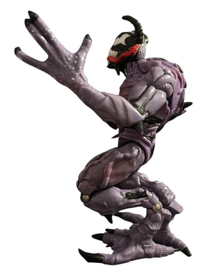 VINTAGE 1996 SPIDER-MAN VENOM PLANET OF THE SYMBIOTES PURPLE VARIANT RIOT FIGURE - Image 3 of 4