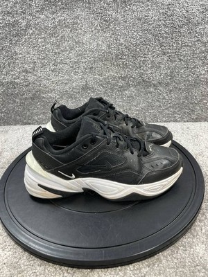 Nike Shoes Womens Size 8 M2K Tekno Black White Leather Athletic Trainer Sneakers