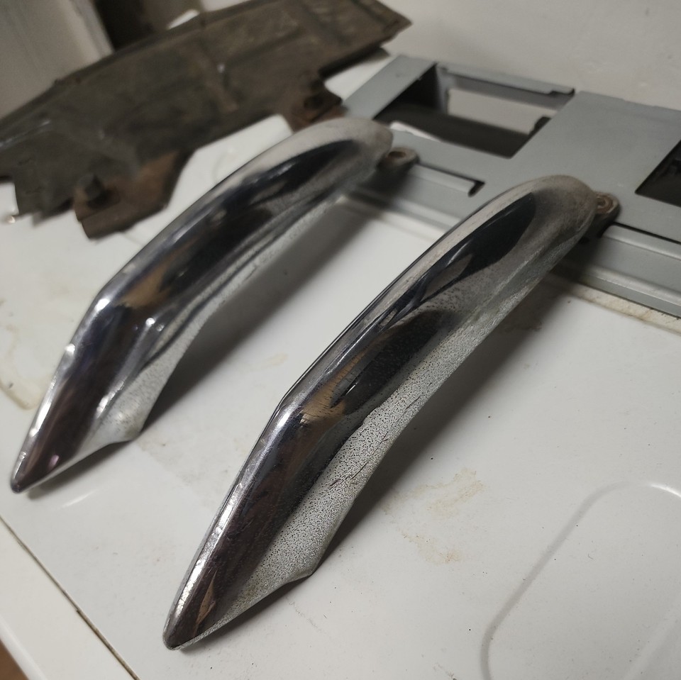 1969 Camaro Rear Bumper Guards - Deluxe Pair Chrome Plated By Dynacorn