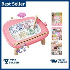 Magnetic Drawing Board, Toddler Girl Toys for 1-2  Old, Doodle Board