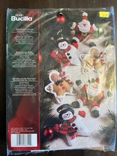 Plaid Bucilla Christmas Stars Felt Ornament Kit