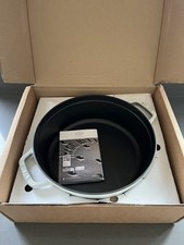 NEW STAUB Shallow Cocotte in White Truffle, 26cm/3.7L with missing lid 