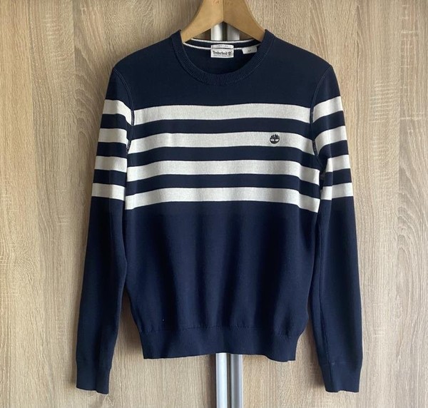 Women Timberland Sweater Navy Cotton S