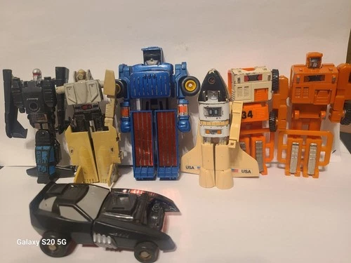 GOBOTS TRANSFORMERS ZYBOTS 7 FIGURE LOT BANDAI REMCO VINTAGE ORIGINAL