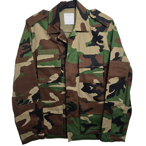 Sandro, Sandro Paris GI Rescue Camo Military Jacket Woodland Green Brown V7083S XS NWT