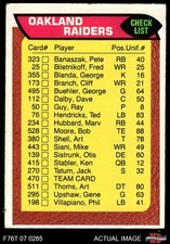 1976 Topps #470 Raiders Team Checklist 2 - GOOD