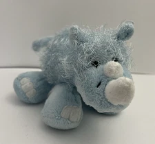 GANZ Webkinz Blue Rhino Plush HM196 Stuffed Animal Toy NO Code Scruffy Shaggy