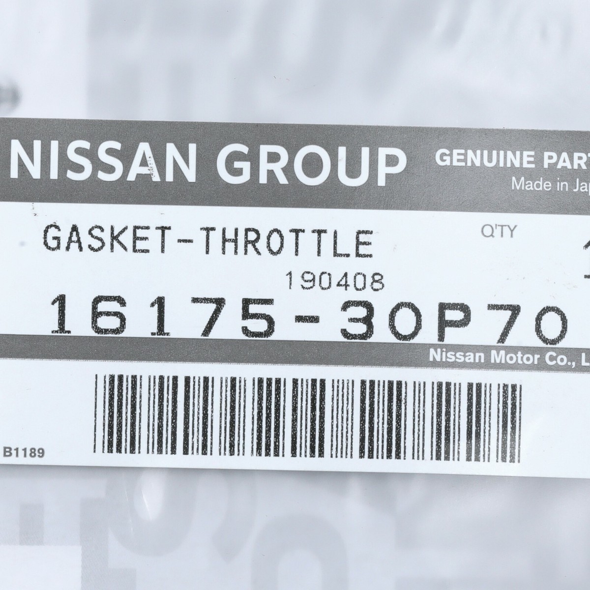 Genuine Nissan 300zx Z32 90-96 Throttle Body Gasket OEM for sale
