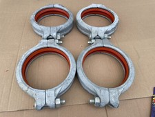 Grinnell Rigid Coupling 67168.3RM- 772 Galvanized, Made in USA (Lot of 4)