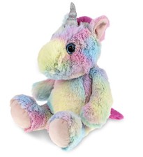 SUPER-SOFT PLUSH - SITTING RAINBOW UNICORN