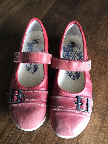 Vado Mary Janes Rot Halbschuhe Leder Sandalen 36 Schuhe Sommer Kinderschuhe - Bild 2 von 8