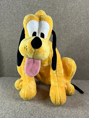 Pluto - Disney Store - Mickey Mouse Hund - Plüsch - Stofftier - sitzender Hund