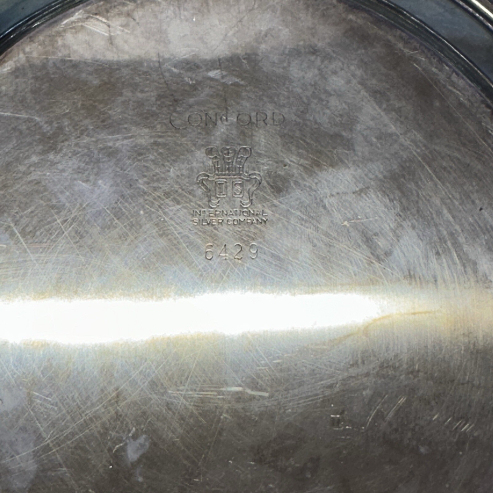 RARE Engraved International Silver Concord Creamer Sugar Set w Tray Class of 69