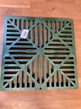 Outdoor Porch Patio - NDS 1212 Square Catch Basin Drain Grate, 12 in, Green, NEW