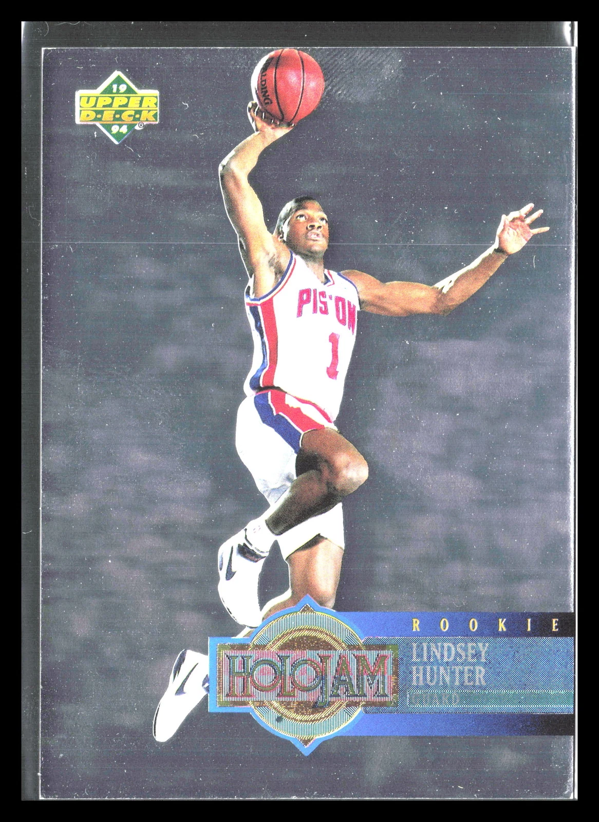Lindsey Hunter 1993 Upper Deck Holojams #H34     Detroit Pistons