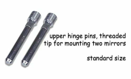 1950-1967 VW Beetle Door Hinge Pins with Threads for Side View Mirror Mount Pair