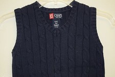 CHAPS Boys Toddler 4/4T Sleeveless Blue Sweater 