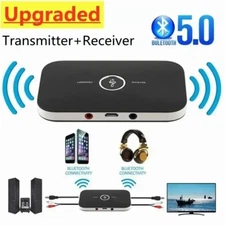 Bluetooth 5.0 Transmitter Receiver AUX 3.5mm USB RCA for Car/Home Stereo Adapter