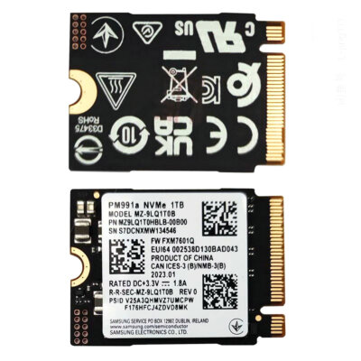 SAMSUNG PM991a 1TB SSD M.2 2230 NVMe PCIe For surface Dell Laptop