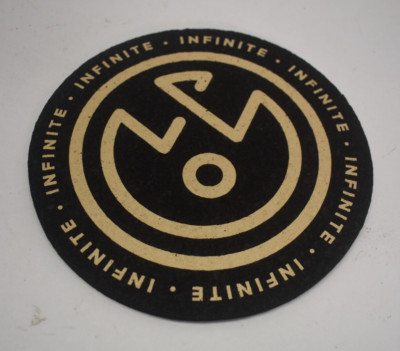 Mood Mats Upscale Recycled Table Coaster 7-7/8'' Tabletop Rubber Coaster Infinite