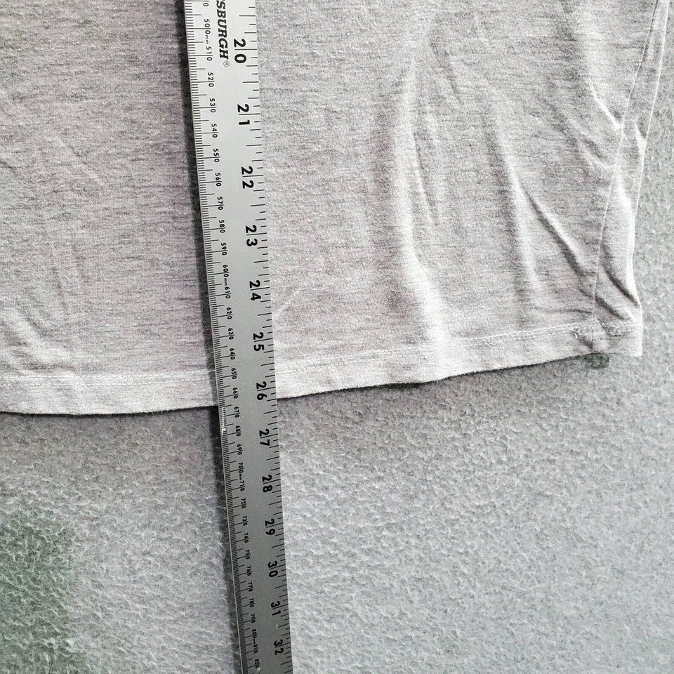 Camiseta bebe Mujer Ropa Activa 2X Gris Logo Spellout Manga Corta Cuello Redondo LEER Foto 4 de 4