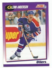 GLENN ANDERSON 1991-92 SCORE CARD MINT CONDITION