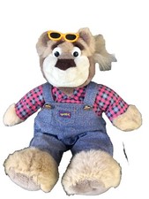 1997 Real Talking BUBBA BEAR Wisecracking Talking Plush Tested WORKS 17" TYCO