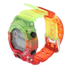 Dual Time Digital Watch Digital Watch Round Multifunction For Daily Use NIC