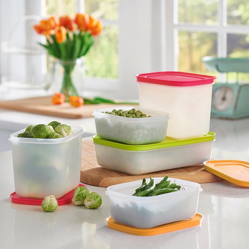 保存容器・ケース tupperware FREEZER MATES & Caribbean New Tupperware Freeze Freezer Mates PLUS 8-Piece Storage