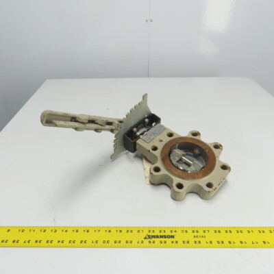 Flowserve 4-BX2-L3811A1V0NZ BX2 4'' Butterfly Valve ASME 300 Stem H450 Disk D4