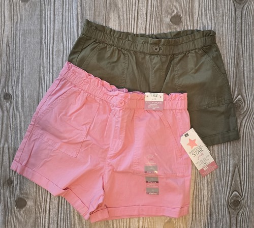 Imperial Star Girls Pull On High Waist Shortie Shorts Size 16 Set Of Two