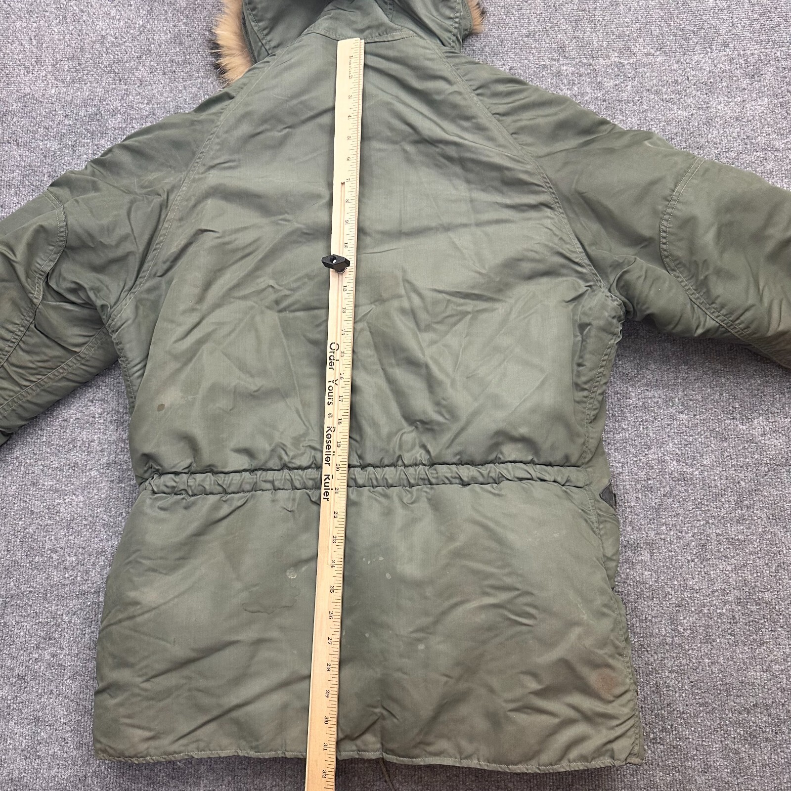 Vintage USAF Air Force N-3B Parka Jacket Coyote Fur 1950s 1960s