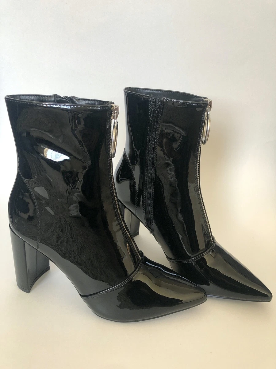 Public desire black patent hotsell boots