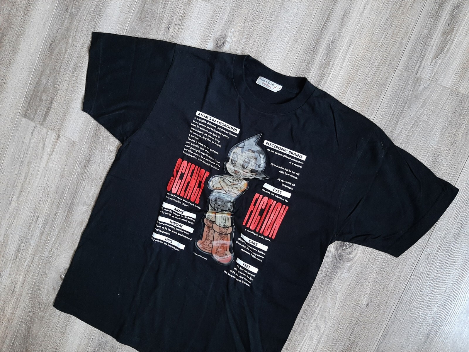 Cravate Vintage Astro Boy Tezuka Productions - Soie Japonaise Bleu Marine - Pièce Rare