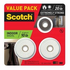 SCOTCH INDOOR/OUTDOOR MOUNTING DOUBLE SIDED TAPE VALUE PACK 40"HOLDS UP TO 20lbs