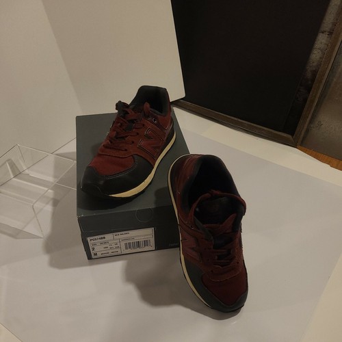 new balance PC574BB rare kids burgundy blue cream and black US boys girls size 2 - Picture 2 of 12