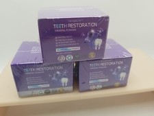 Lot Of 3 Teeth Restoration Mineral Powder Tooth Whitening 1.5 Oz Made In USA