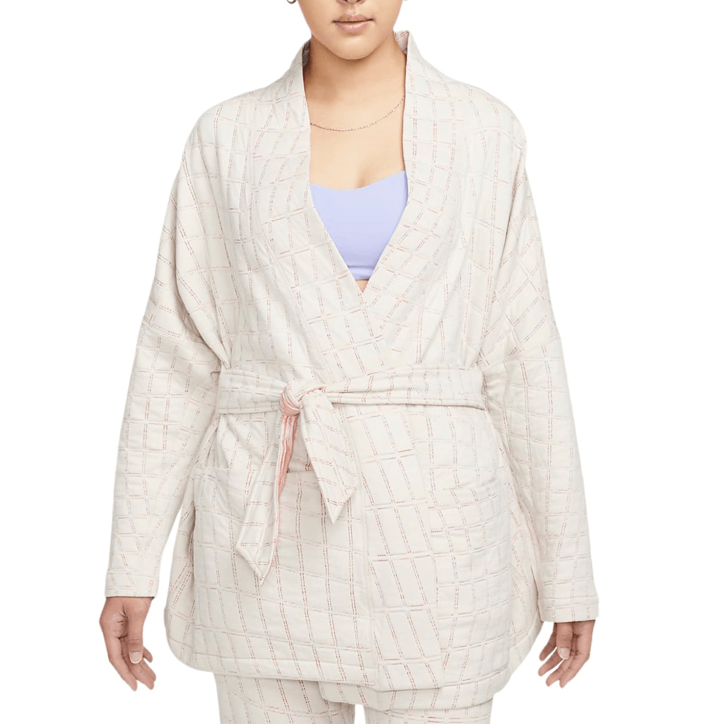 OFF WHITE X NIKE Nike Yoga Therma FIT Luxe top reversibile avvolgente taglia 2XL Activewear giacca avvolgente