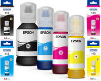 Bottiglia Inchiostro Originale Epson 113 Inchiostro Inchiostro Ecotank 5150 5170 5800 5850 16600 Imballo Originale