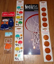 Basketball Scrapbooking Stickers Embellishments Mrs. Grossman's Jolee's Shotz