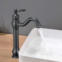 Einhandmischer Waschtischarmatur Schwarz Wasserhahn Bad Waschbecken Mischbatteri