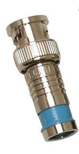 Eclipse 705-007-bu-20 Bnc Connector For Rg6 Quad - 20 Pk, Blue