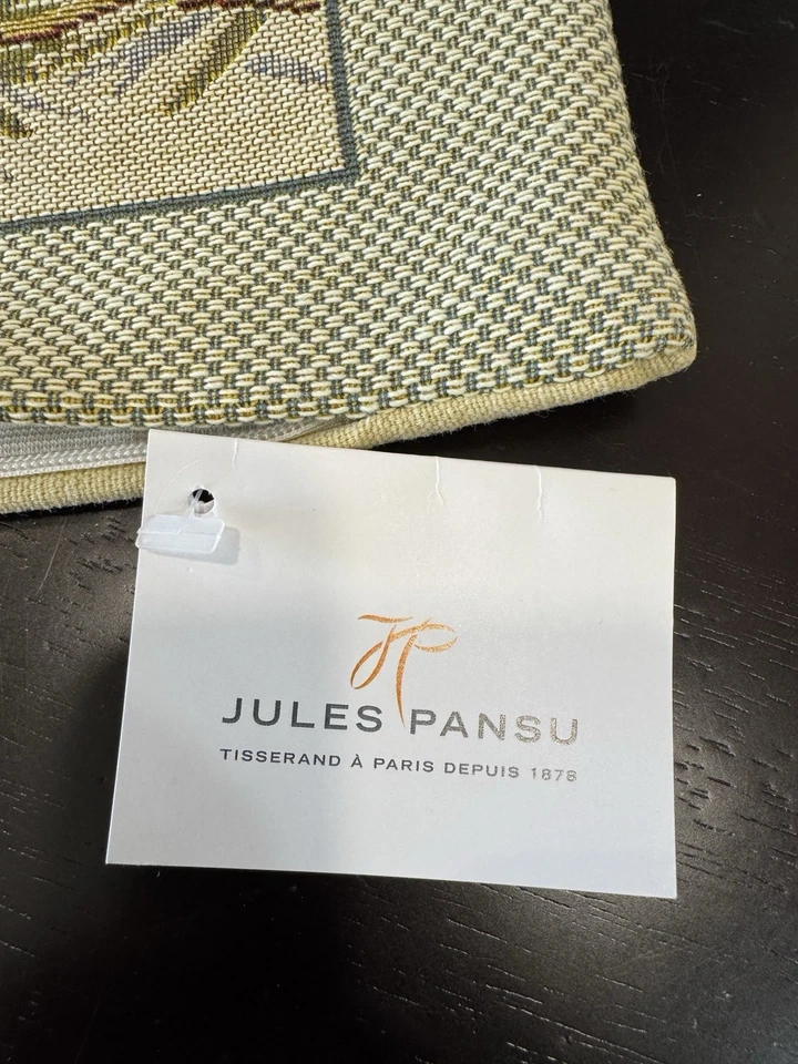 Juego de 4 fundas de almohada Jules Pansu Paris Picota Gallo y sus gallinas 17,5 x 17,5 Foto 4 de 4