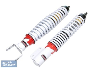 Vespa PX Stoßdämpfer vorne hinten CARBONE PERFORMANCE weiß