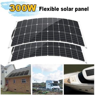 300 Watts Solar Panel Kit 40A 12V Battery Charger w/ Controller Caravan Boat RV