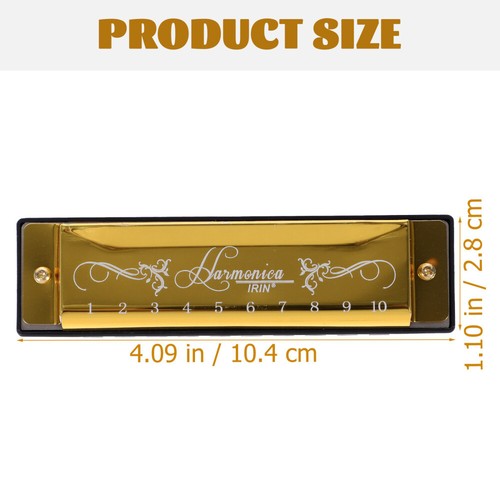 Set of 3 Toys for Adults 20 Tone Harmonica in Key Beginner Golden Child