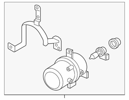 Conjunto de lámpara de niebla para Kia (N/P 92201-1W210)