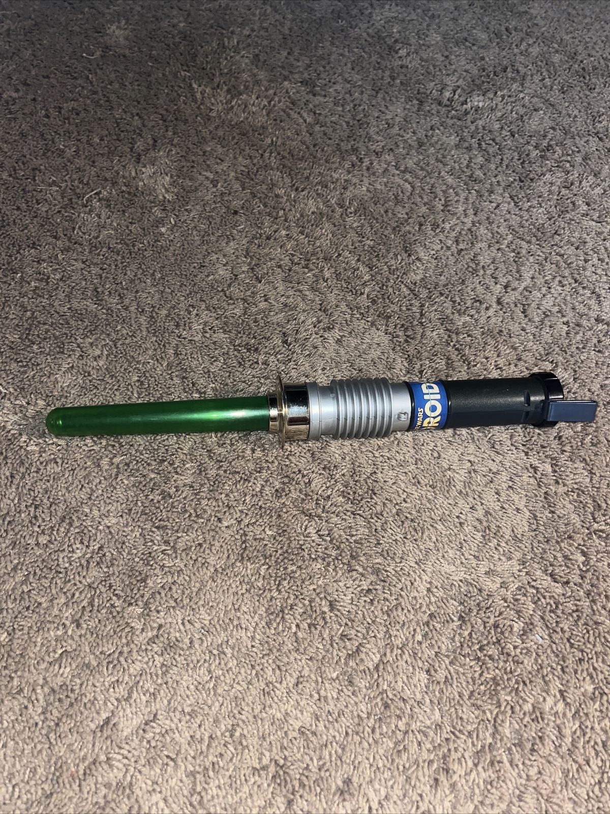 1985 Vintage Kenner Star Wars Droids Cartoon Green Pop Up Lightsaber