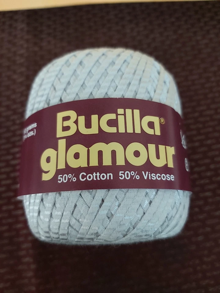 Bucilla Glamour Yarn Color 0008 50% Cotton 50% Viscose 93 Yards Each Set Of 3 - Image 2 of 4